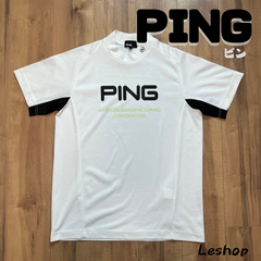 PING ピン /ゴルフウェア /ホワイト/軽量素材/吸水速乾/接触冷感/持続冷感/春夏モデル