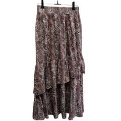 TITICACA 　チチカカ　カットジャガード ペイズリースカート フリーサイズ