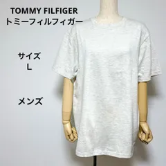美品　送料無料　TOMMY FILFIGERトミーフィルフィガー メンズ 半袖Tシャツ サイズＬ