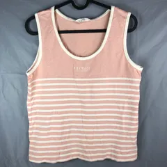 ピンクハウス PINK HOUSE ノースリーブ ピンク ボーダー Lサイズ 871142のサムネイル