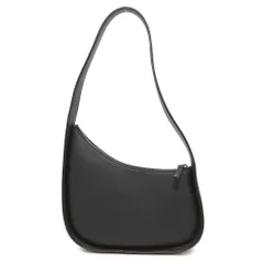 THE ROW☆25SS ブラック レザー ハーフムーン ショルダーバッグ THE ROW ザ ロウ バッグ ハーフムーン Half Moon レザー