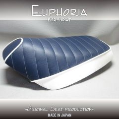 □【DIO ディオ AF18 AF25 SP SR】張替え済♪ シート　紺/白 《Euphoria》□MK50739
