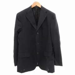 サルヴァトーレフェラガモ Salvatore Ferragamo テーラードジャケット ブレザー 3B サイドベンツ ストライプ 50 紺 ネイビー /GV ■GY09のサムネイル
