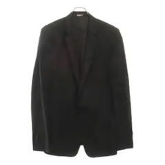 DOLCE & GABBANA (ドルチェアンドガッバーナ) ウール ストライプ 裏地DGロゴ 1B テーラードジャケット ブラック G23327