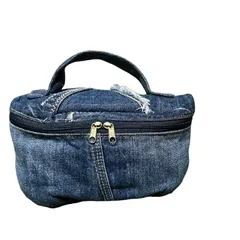 466.デニムリメイクバニティポーチ 2025年最新デニムリメイクバニティポーチの人気アイテム - メルカリ