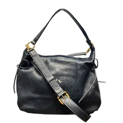 キタムラ　ネイビー　サイドリボン　バッグ　ハンドバッグ　ショルダーバッグ　レディース