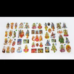 立体シールシート　ヒンドゥー神　5枚セット　インドの神様　シヴァ　ガネーシャ