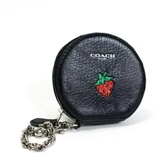 コーチ ラウンドファスナー コインケース レザー F26936 ブラック