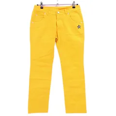 【新品】ジャックバニー パンツ イエローオレンジ ストレッチ レディース 1(M) ゴルフウェア Jack Bunny
