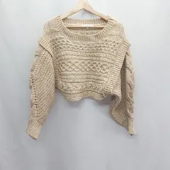 ◇ MERCURYDUO マーキュリーデュオ 長袖 ニット サイズF ベージュ レディース E  【1406050071479】