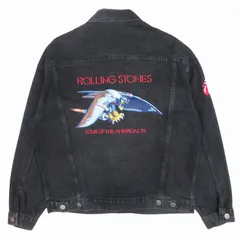 the Rolling Stones スカジャン 黒 ビッグロゴ Mサイズ JACKROSE（ジャックローズ）の「ローリングストーンズ