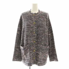 ジャーナルスタンダード レリューム JOURNAL STANDARD relume 23SS サマーツイードニットジャケット アウター コットン F 紺 マルチカラー ネイビー /NR ■OS