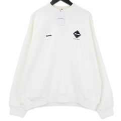 未使用 F.C.Real Bristol エフシーレアルブリストル TECH SWEAT TEAM CREWNECK BAGGY TOP オフホワイト L タグ付き71010226