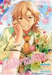 【中古】キャラカード(キャラクター) 羽風薫 バースデーブロマイド 「あんさんぶるスターズ!×animatecafe 出張版」 物販購入特典