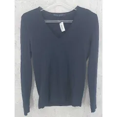 ◇ Ralph Lauren ラルフローレン 長袖 ニット Vネック セーター M ネイビ－ *  【1002797039811】