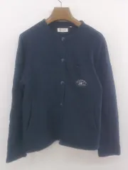 ◇ ST.CHRISTOPHER セントクリストファー 長袖 カーディガン サイズM ネイビー レディース P  【中古】 【1212130004295】