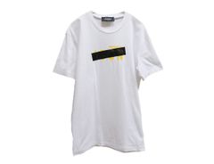 ディースクエアード　メンズ　アイコンテープド　Tシャツ　#S　白　ホワイト　ロゴプリント　S79GC0035　ICON TAPED