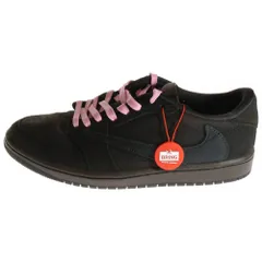 NIKE (ナイキ) ×TRAVIS SCOTT AIR JORDAN 1 LOW OG SP VELVET BROWN AND DARK MOCHA トラヴィススコット エアジョーダン1 ローカットスニーカー US8.5/26.5cm ブラウン