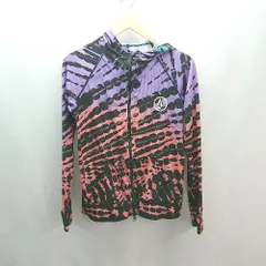 ◇ ノーブランド カラフル 派手 薄手 ラッシュガード 長袖 水着 サイズS パープル オレンジ レディース E  【1307260057423】