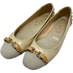 TOD'S バイカラー バレエシューズ フラットシューズ - メルカリ