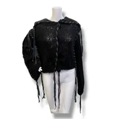 Acne Studios Lace knit cardigan レースニットカーディガン モヘアニット セーター アクネストゥディオス FN-WN-KNIT000760 ブラック S 714A1のサムネイル