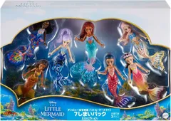 値下げ【特価品】ディズニー Disney 実写映画『リトル・マーメイド』 ７しまいパック ミニドール 【人形・ドール】【尾びれがキラキラ動かせる】【着せ替え人形】【3才~】マテル