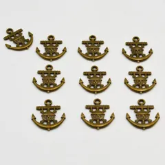 チャーム 海賊 金古美 22mm 10個 K-019 アンティークゴールド 海賊 ペンダント チャーム DIY ブレスレット ビーズクラブのサムネイル