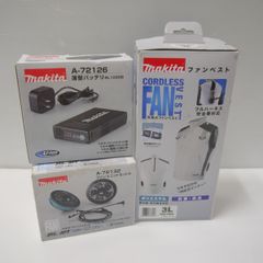 マキタ makita 充電式ファンベスト FV411DZ3L 未使用 3Lサイズ フルハーネス対応 ポリエステル 薄型バッテリ ファンユニットセットA ≡DT6251