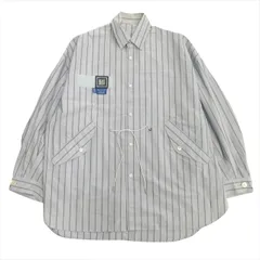 フミト ガンリュウ FUMITO GANRYU M-51 shirt jacket モッズ シャツ ジャケット ブルゾン コート ストライプ ミリタリー 青 ブルー メンズのサムネイル