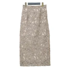 【新品】FRAY I.D フレイアイ・ディー スカート ベージュ サイズ:1(M) / コードレース タイト スカート / ロング丈 Iライン ウエストゴム / ボトムス【レディース】