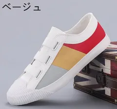 メンズ スニーカー メンズ シューズ キャンバスシューズ 靴ローカット スリッポン 春秋 配色 カジュアル goodplusx09