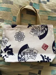ねぶたトートバッグ 中布赤のサムネイル