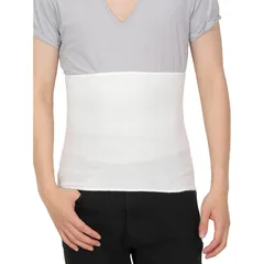 [fuwarism] 腹巻き メンズ シルク in コットン 腹巻 日本製 (M, オフホワイト) 1