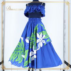 【フラダンス衣装 2点セット】グリーン MermaidLine 白 まとめ売り フラダンス衣装 2点セット】グリーン MermaidLine 白 まとめ売り