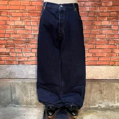 USA古着 Levi's 501 デニムパンツ 濃紺 リジッド ワイド バギー