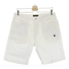 サイズ：M ROUGH&SWELL ラフアンドスウェル  コットン ストレッチハーフパンツ  ホワイト系 [240101412547] ゴルフウェア メンズ ストスト