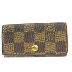 【中古】 ルイヴィトン LOUIS VUITTON ミュルティクレ 4連キーケース ダミエ エベヌ レザー N62631 08EY118