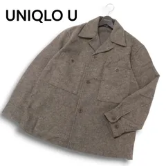 【美品 23AW】UNIQLO U ユニクロ ユー ルメール 秋冬★ フリース ジャージー オーバー シャツ ジャケット Sz.L メンズ
