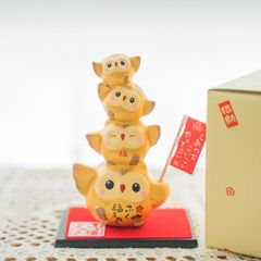 薬師窯　彩耀ふく福金まねき(ふくろう 小)  可愛い  商売繁盛 縁起物 雑貨 おしゃれ 飾り 玄関飾り 開運インテリア ギフト プレゼント かわいい おしゃれ 新築祝い お祝い  父の日 敬老の日 記念品