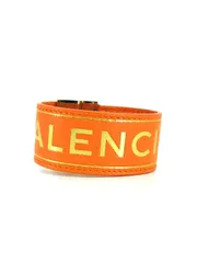 バレンシアガ BALENCIAGA Agneau Logo Blanket Bracelet Sanguine メンズ  Sのサムネイル