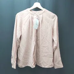 ◇ ◎ ●未使用● ViS ビス ポリエステル100％ 上品 シアー素材 綺麗め 長袖 ブラウス サイズM ピンク レディース E  【1308160022283】