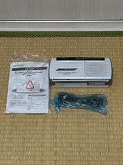 オーム電機 RCS-M785K-W モノラルラジオカセットレコーダー