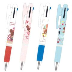 【1本】くまのがっこう 三菱 ジェットストリーム 3色ボールペン 0.5 EC056A EC056B EC056C EC056D クツワ 2025年7月 女の子 かわいい 文房具 ジャッキー チャッキー