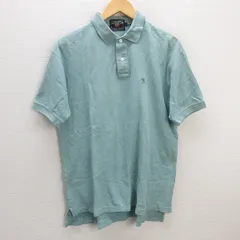 z■チャップスラルフローレン/CHAPSRALPHLAUREN 半袖ポロシャツ/鹿の子地【L】水色/men's/116【中古】■