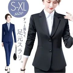 ☆ L ☆ ビジネススーツ パンツスーツ セットアップ レディース レディース スーツ セットアップ ビジネス 上下セット レディーススーツ ビジネススーツ セレモニースーツ フォーマルスーツ パンツスーツ 長袖 無地 ビジカジ リクルート 通勤