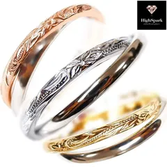 大人気 ハワイアンジュエリー 定番 2連 リング 指輪 サージカルステンレス