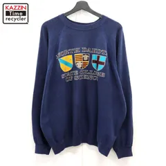 80s USA製 vintage Hanes ラグラン カレッジ スウェット トレーナー メンズ 表記XLサイズ