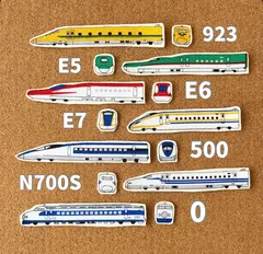 フエルト新幹線（連結）セット　ハンドメイド（全種 4） 2025年最新】フェルト電車の人気アイテム - メルカリ