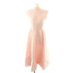 セルフォード CELFORD 23SS コルセットデザインニットワンピース ロング ノースリーブ 36 ライトピンク /ES ■OS