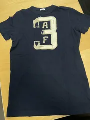 Abercrombie&Fitch AFダメージ加工Tシャツ 紺 サイズM M00055